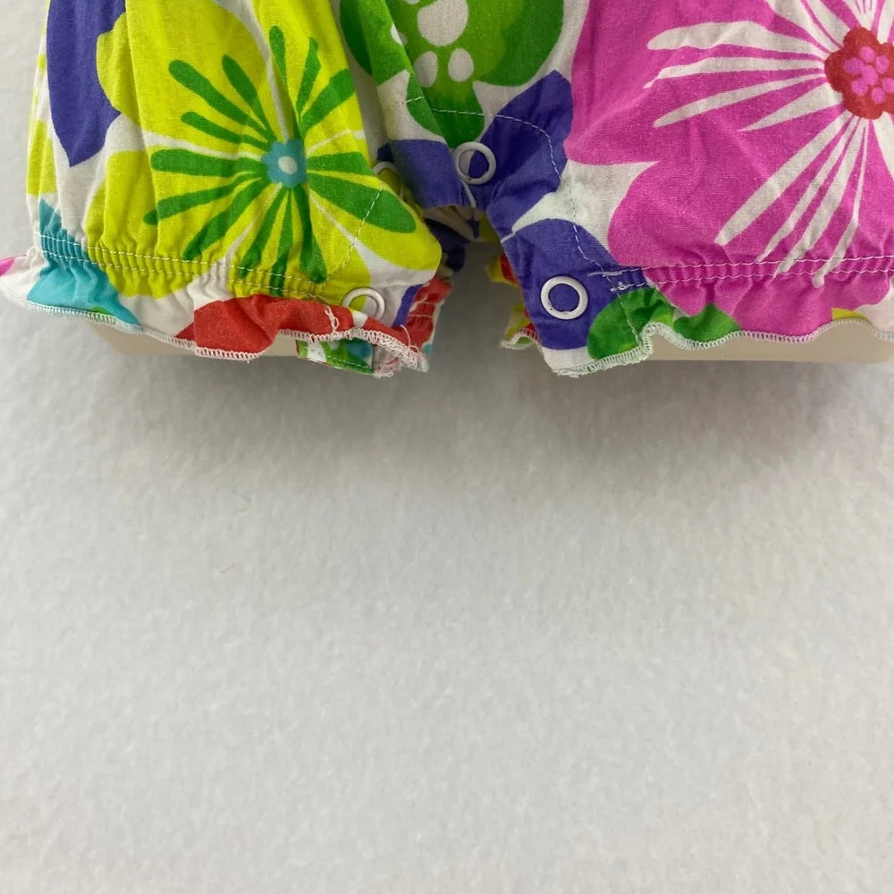 Carter's Tropical Floral Romper Colorful Sleeveless Summer‎ Outfit 6 Months
